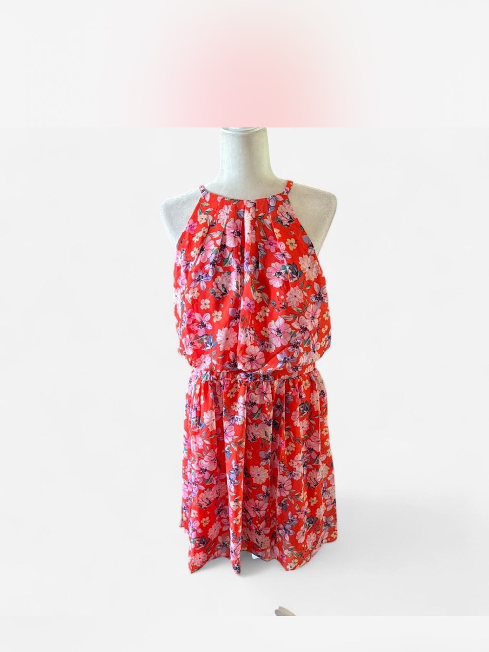Floral Halter Dress - Large - NWT